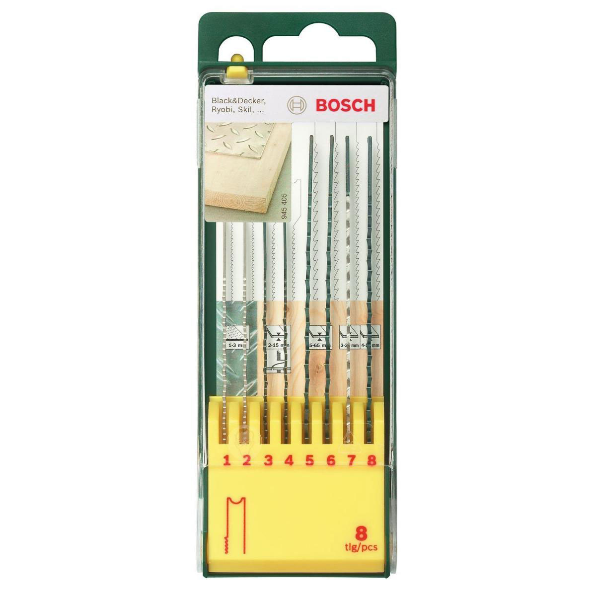 Bosch  Stichsägeblatt-Set für Holz und Metall U-Schnitt 8-teilig Bild 2