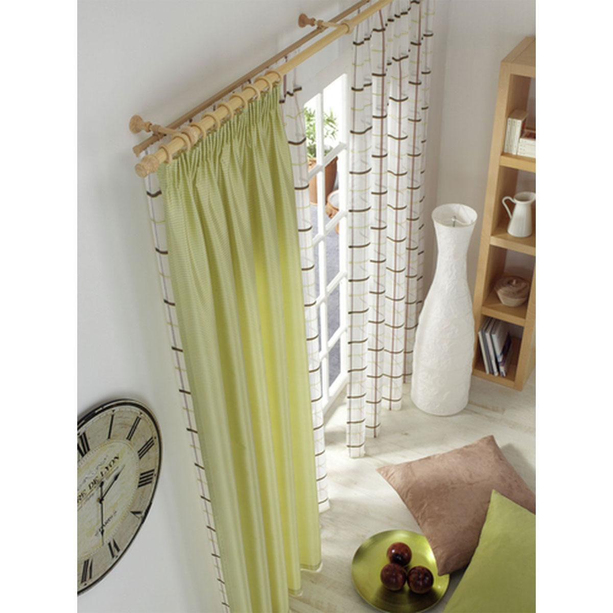 Gardinia Gardinenstange Lugano Classic Durchmesser 28 mm 250 cm Kiefer