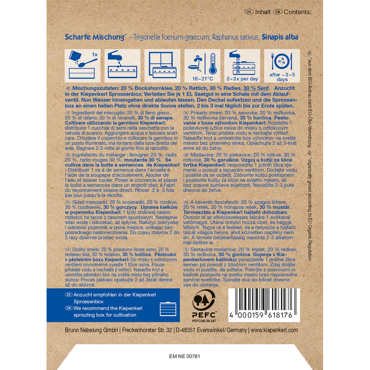 Kiepenkerl Keimsprossen Unsere Feurige Mischung Bio Bild 2