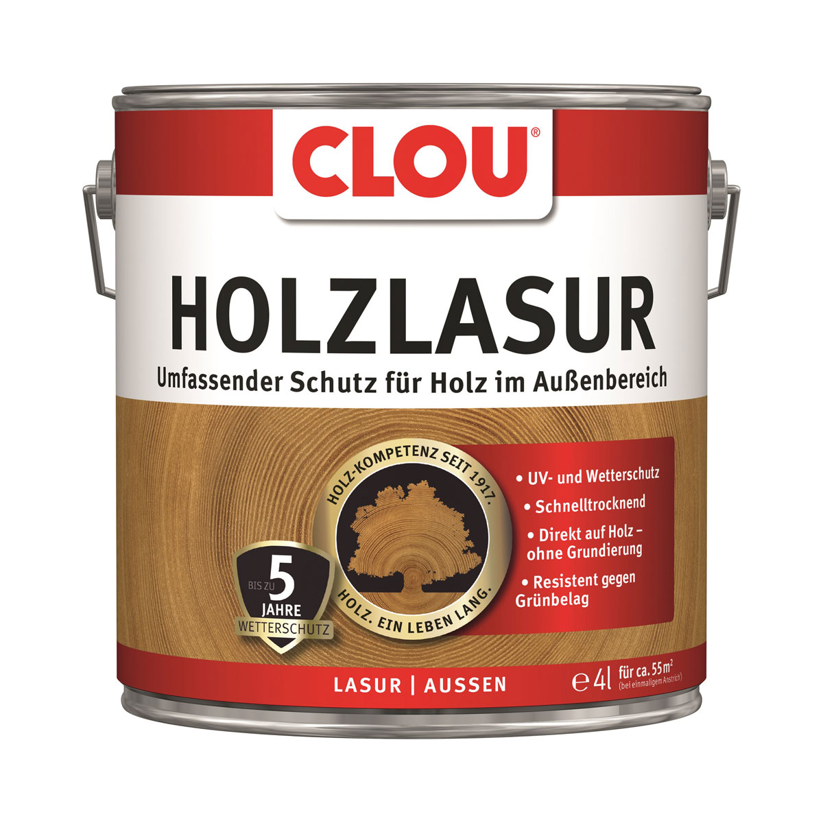 Clou Holzlasur Teak 4 L