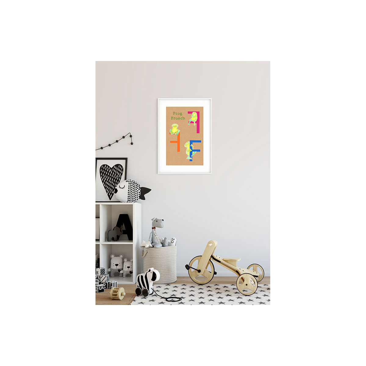 Komar  Wandbild ABC Animal F 50x70 cm Bild 3
