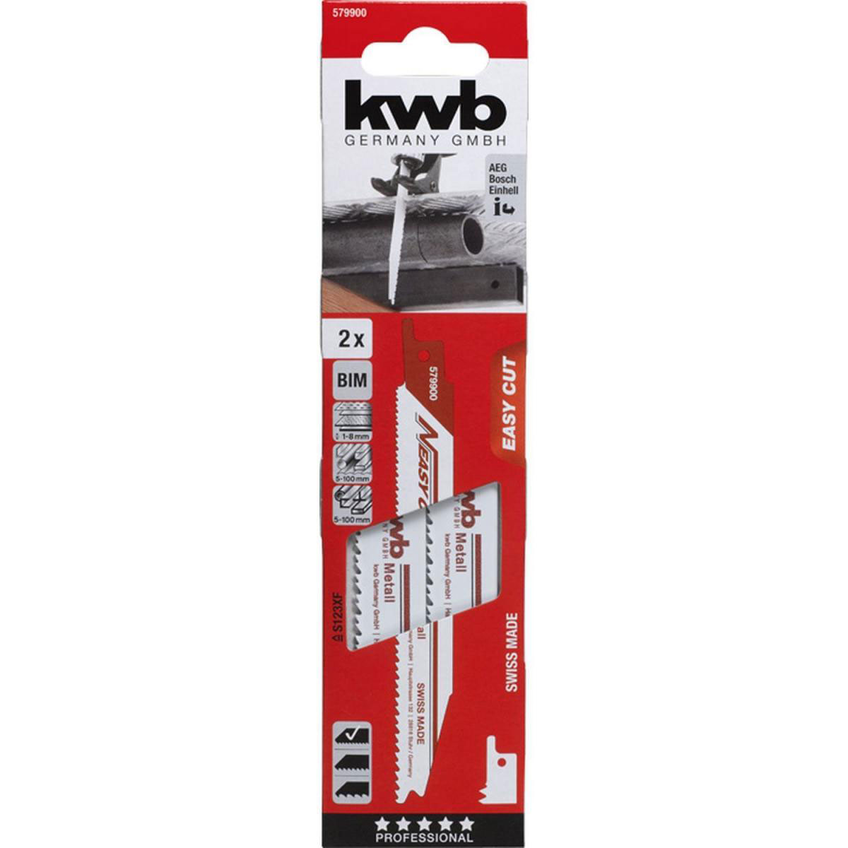 kwb  Säbelsägeblätter Easy Cut Metallbearbeitung Bild 2