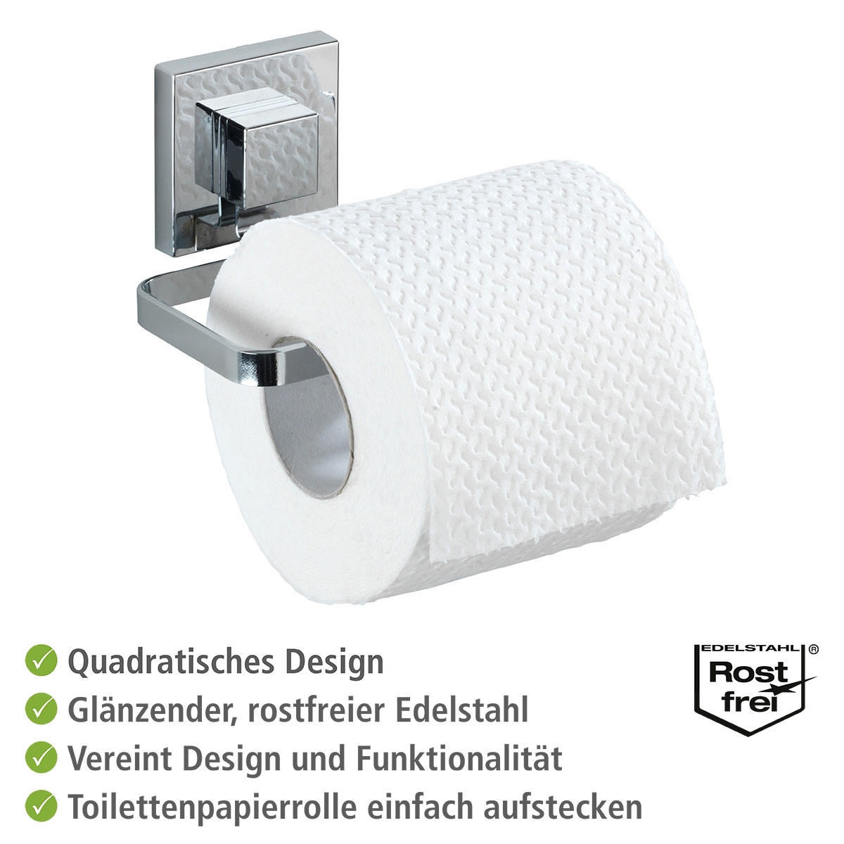 Wenko Vacuum-Loc Toilettenpapierhalter Quadro Bild 3