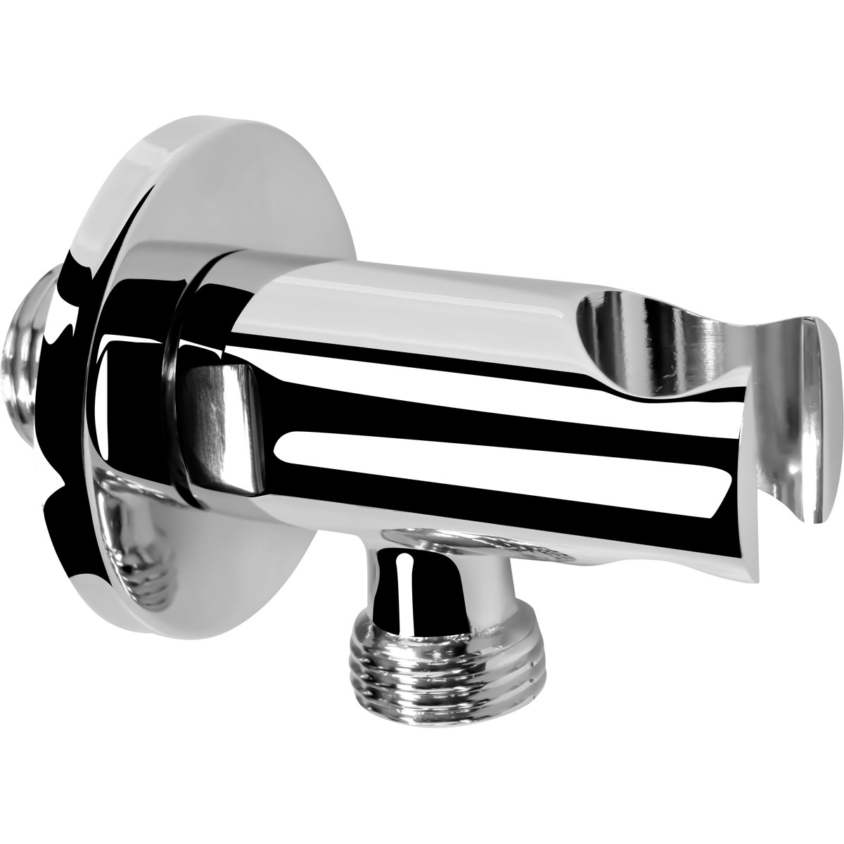 Wandanschluss mit Halter chrom Bild 1