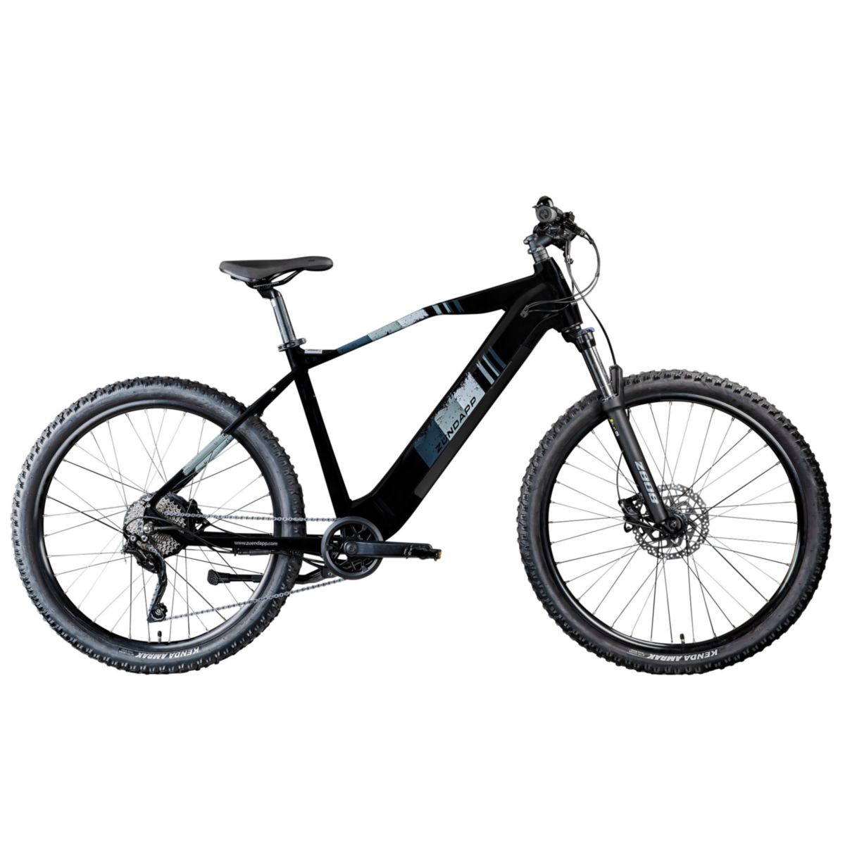 Zündapp E-Mountainbike Z808 27,5 Zoll 50 cm Rahmenhöhe schwarz grau