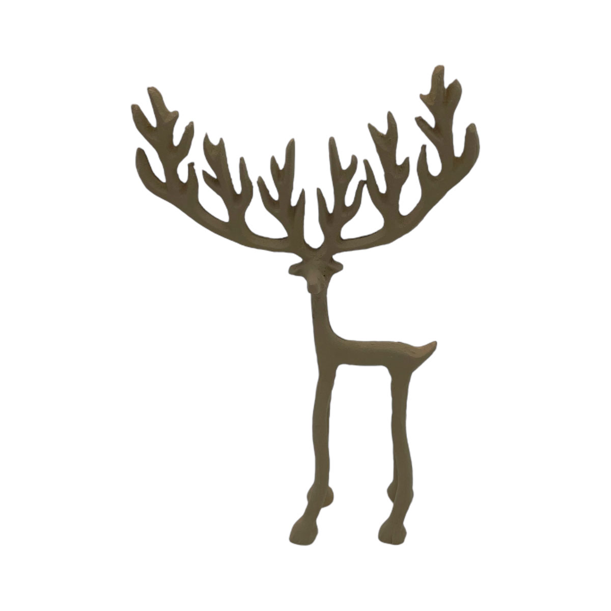 Alu-Hirsch 17x5x27cm grau