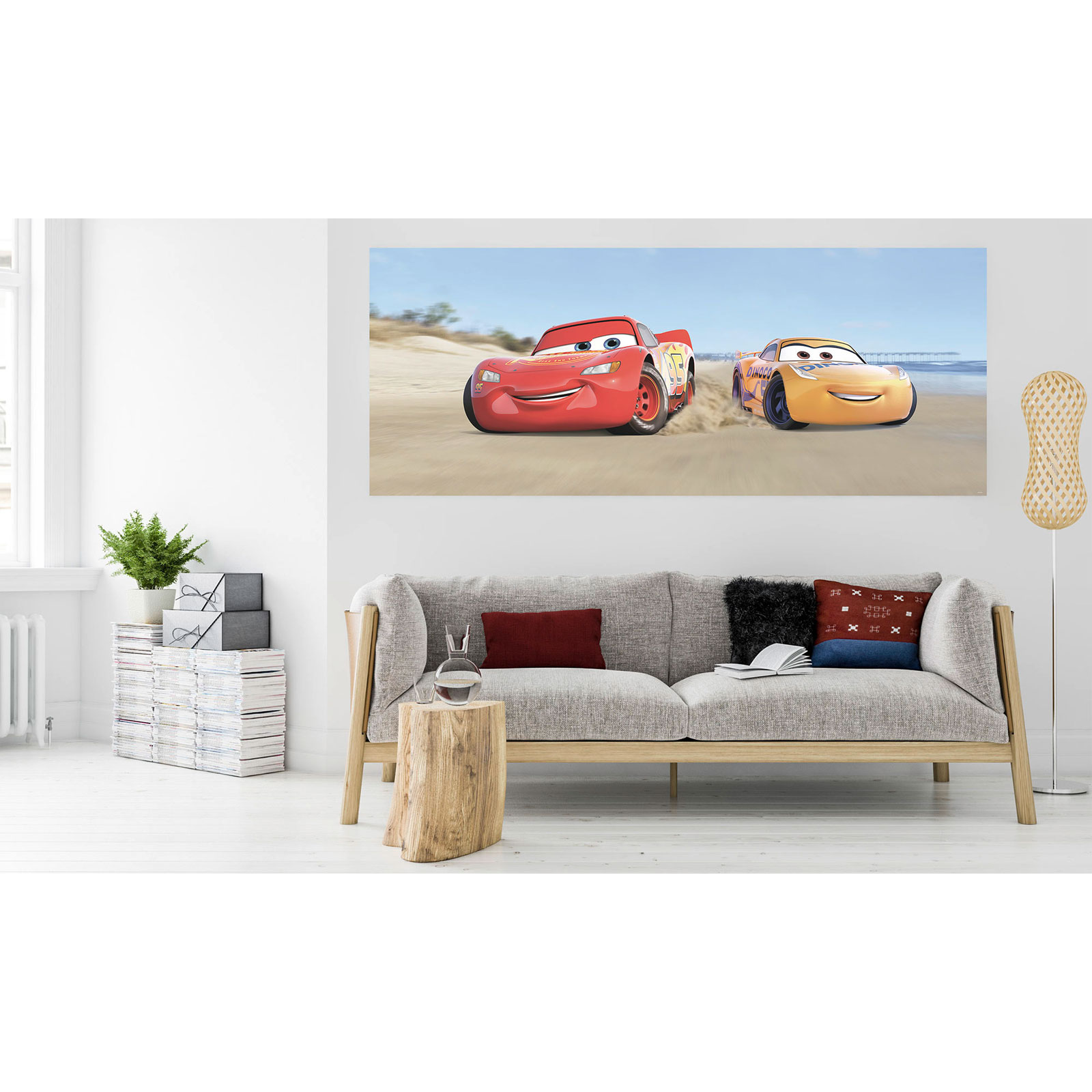 Komar  Vlies Fototapete Cars3 Beach 100x250 cm