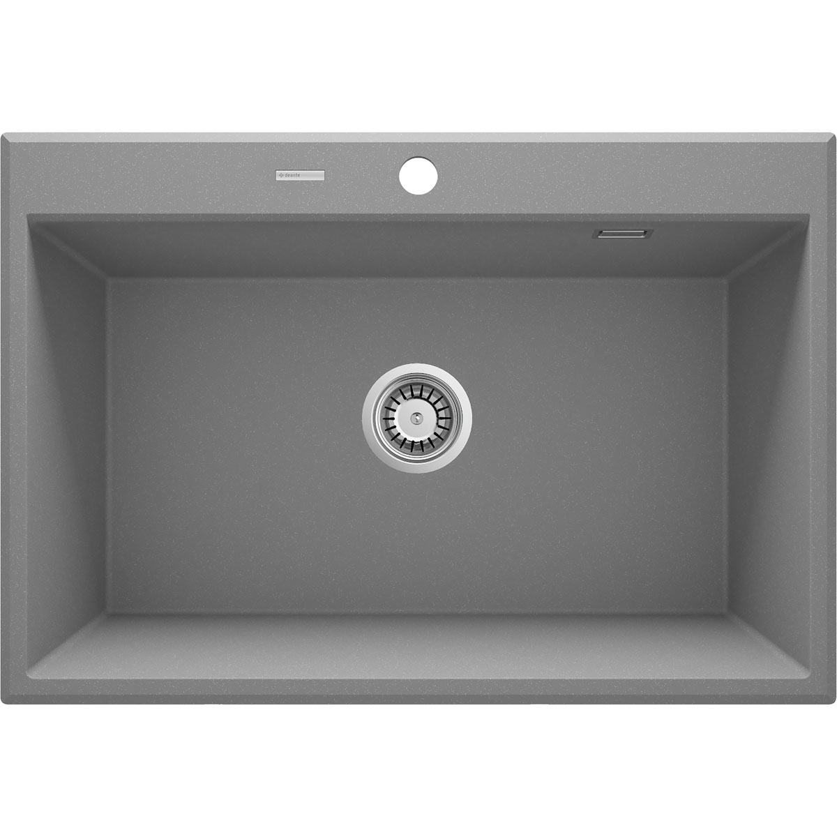 deante  1 Becken Granitspüle ERIDAN ohne Abtropffläche grau metallic