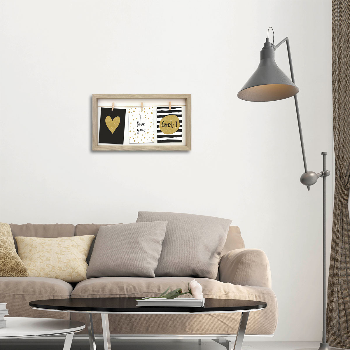 Bilderrahmen Bornholm 43x24 cm grau Bild 3