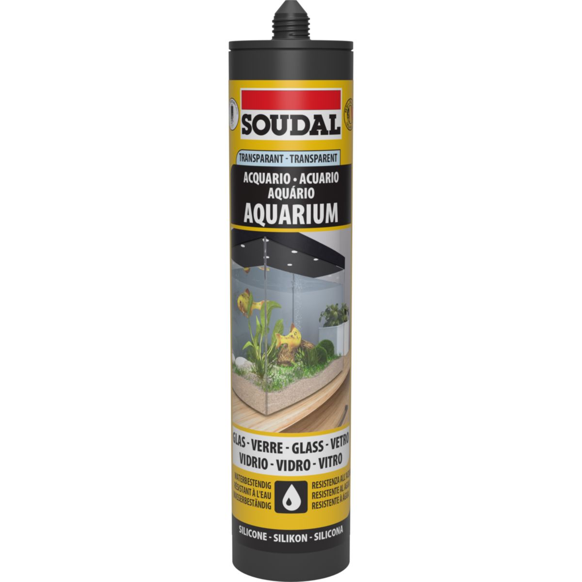 Soudal Klebe- und Dichtstoff transparent für Aquarien und Terrarien