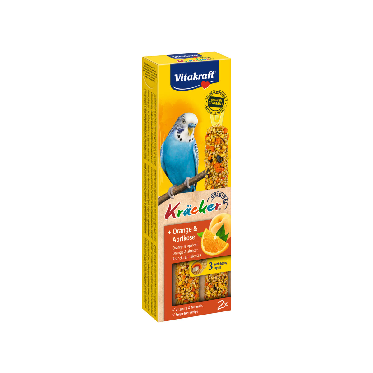 Vitakraft Kräcker Orange-Aprikose 2er Sittich