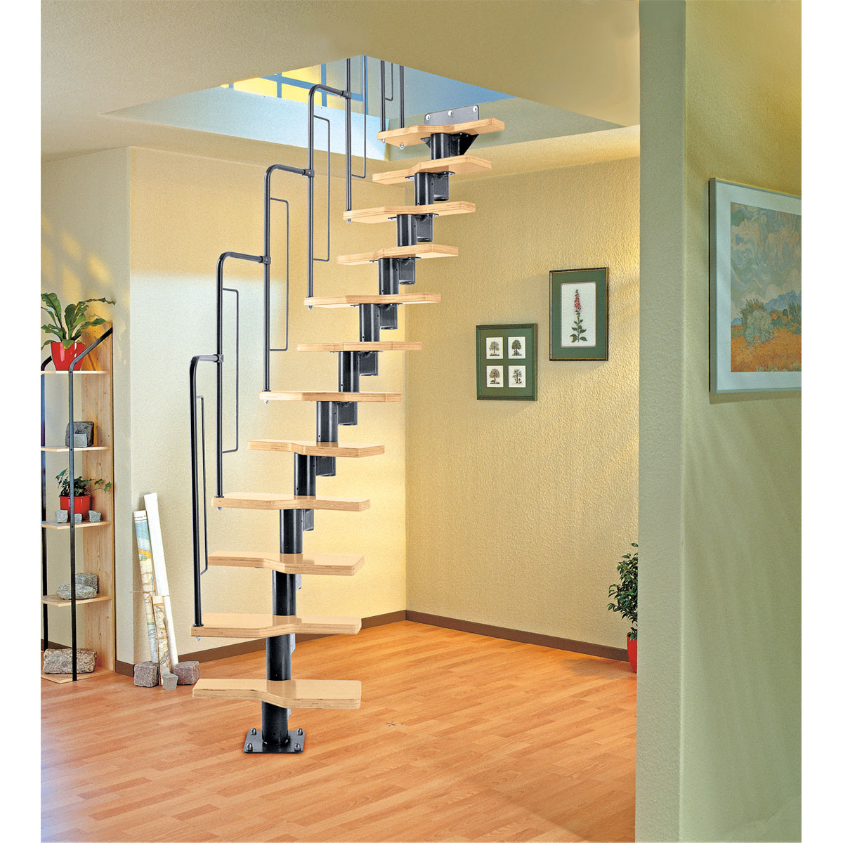 Raumspartreppe Graz, 12 Stufeninkl. Handl. variabel bis 292 cm