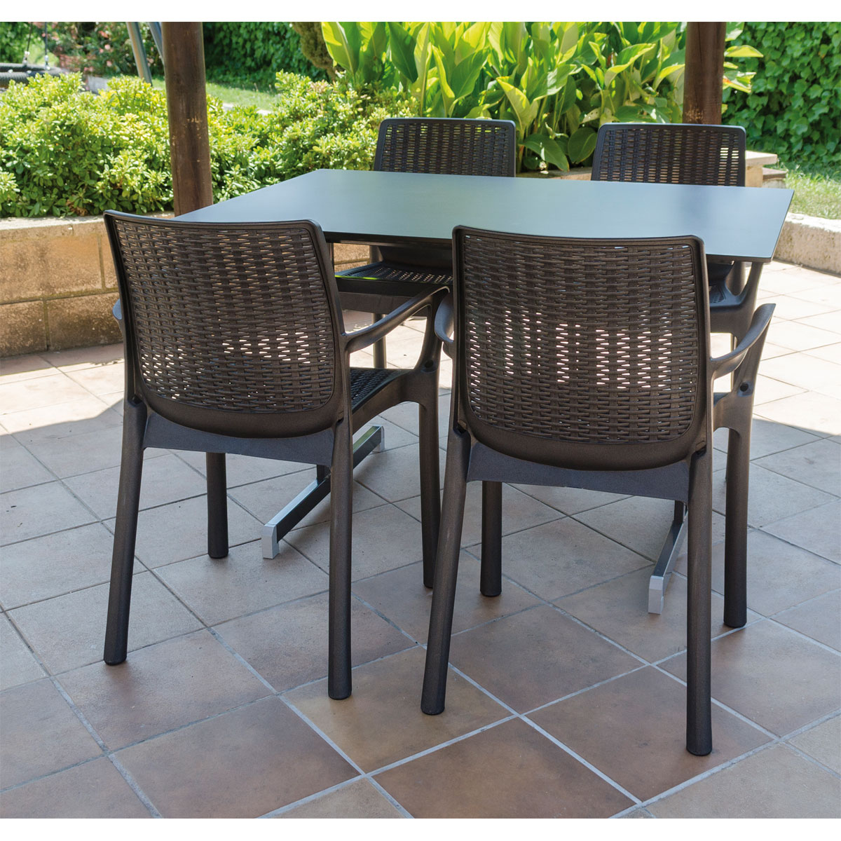 ALCO Säulentisch Gastro 120 x 80 x 74 cm anthrazit Bild 3