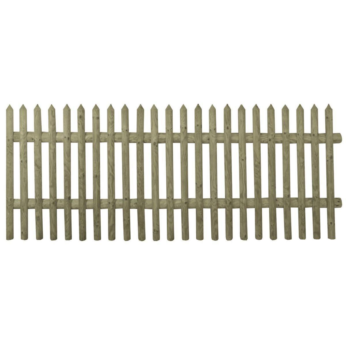 Senkrechtzaun 250 x 80 cm Latten 55 mm