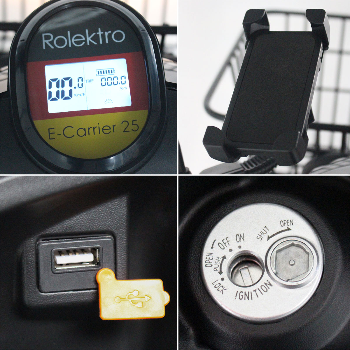 Rolektro E-Carrier „25“, mit Heckkoffer Bild 5