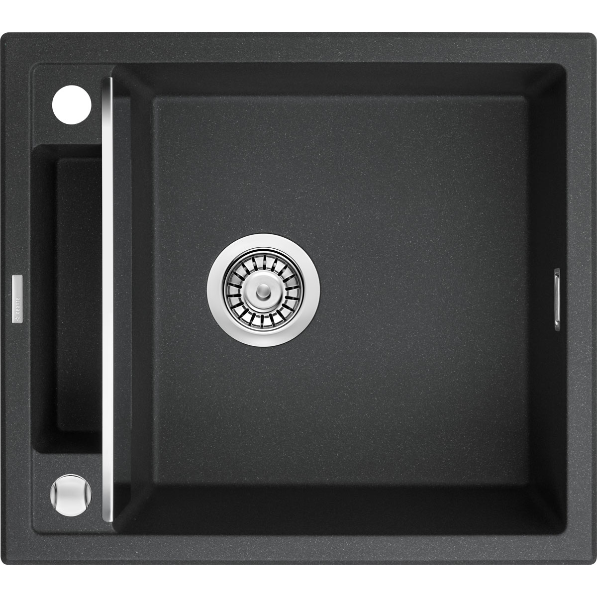 deante  1 Becken Granitspüle MAGNETIC mit kurzer Abtropffläch graphit metallic Bild 1