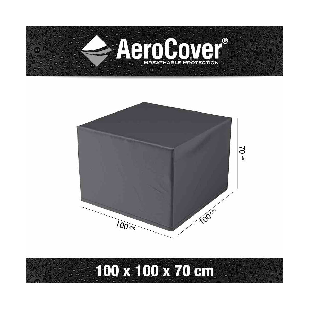 AeroCover Schutzhülle für Loungesessel 100 x 100 x 70 cm anthrazit Bild 2