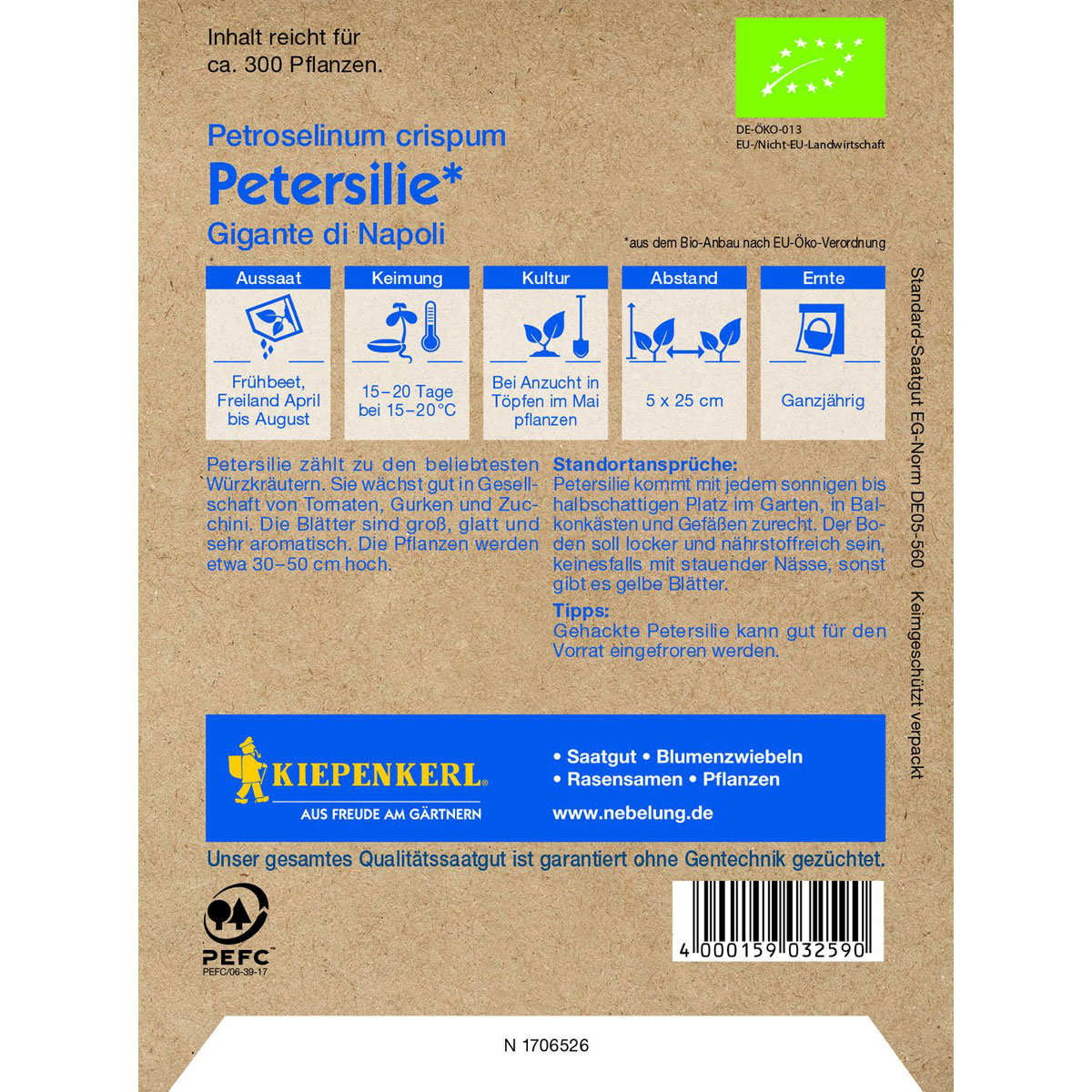 Kiepenkerl Petersilie BIO Bild 3