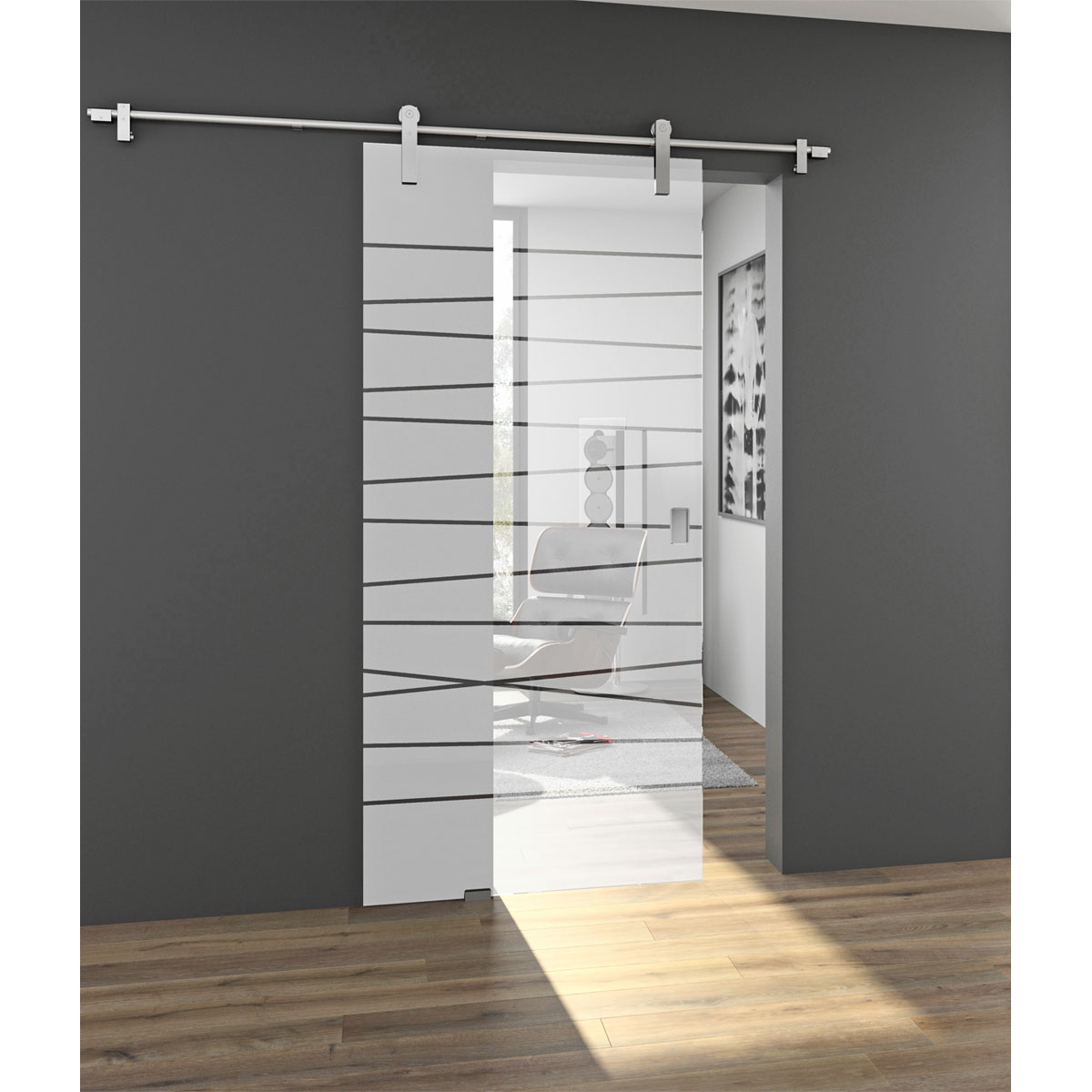 Glasschiebetür-Set GST 514 Bild 1