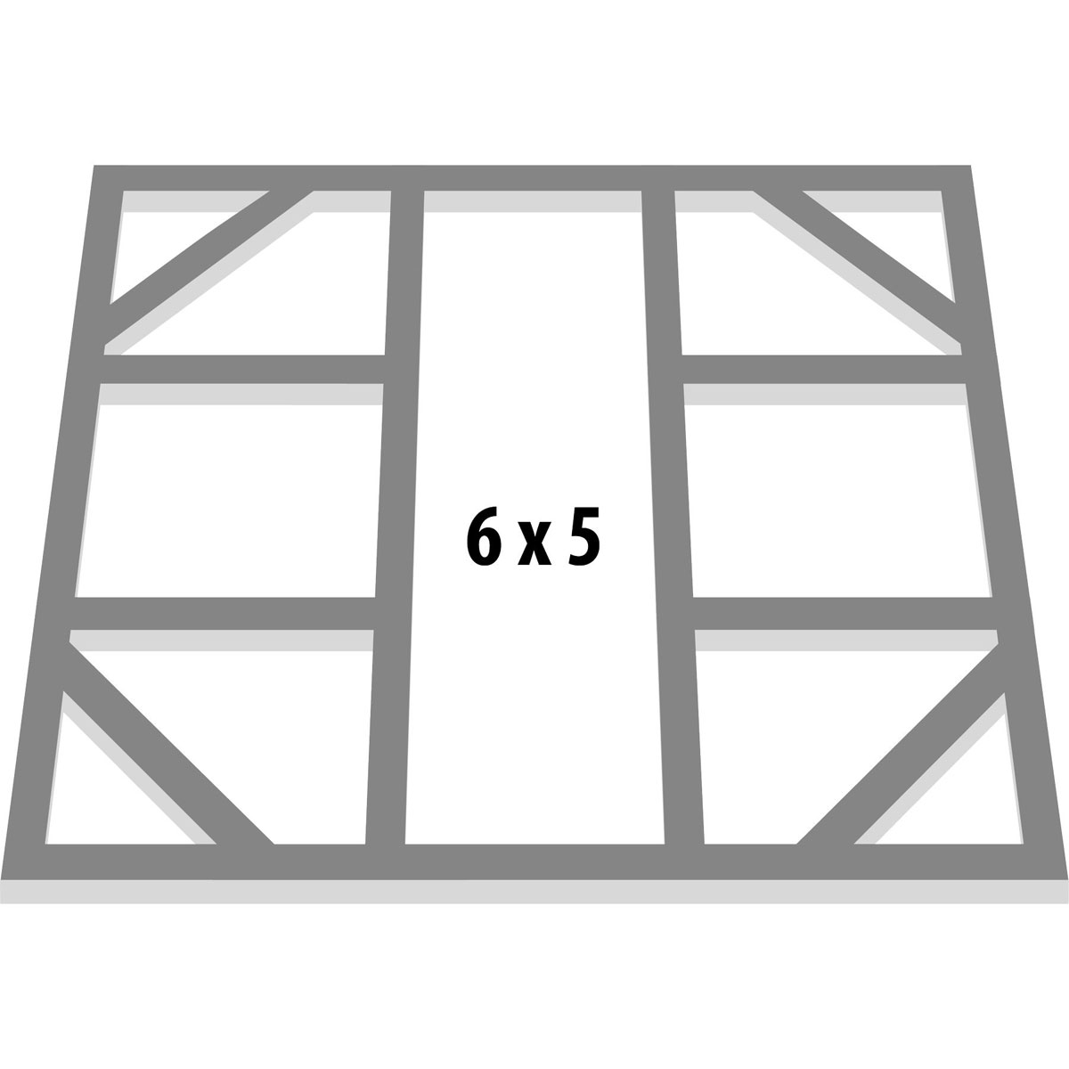 Globel Fundamentbodenrahmen für Dream und Lean To 6 x 5m