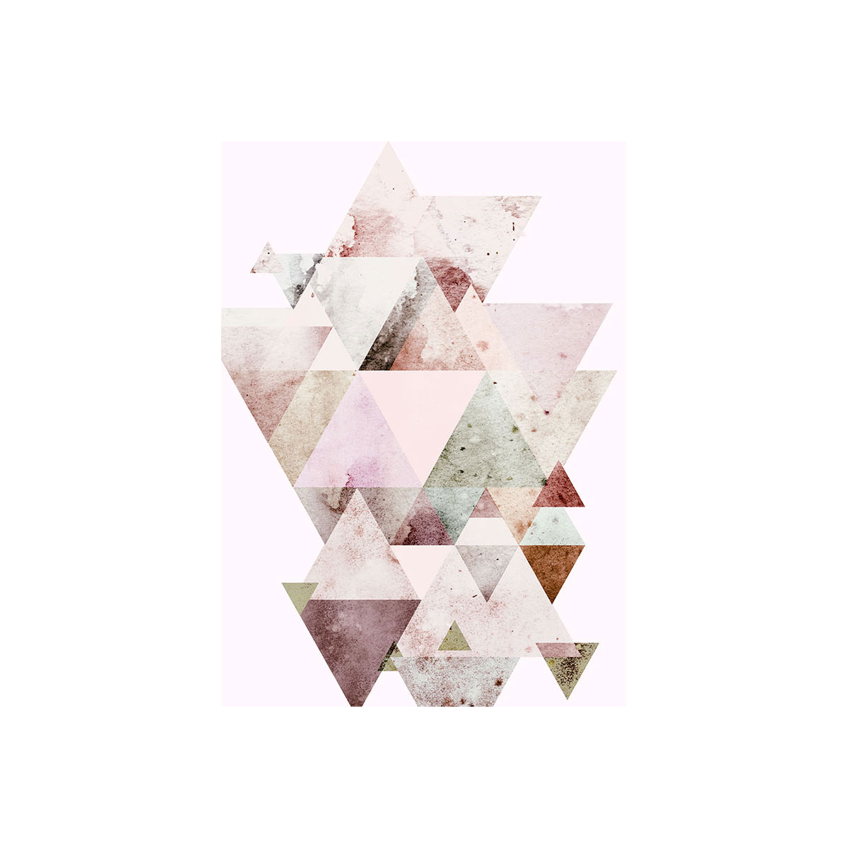 Komar  Wandbild Triangles Red 50x70 cm Bild 2