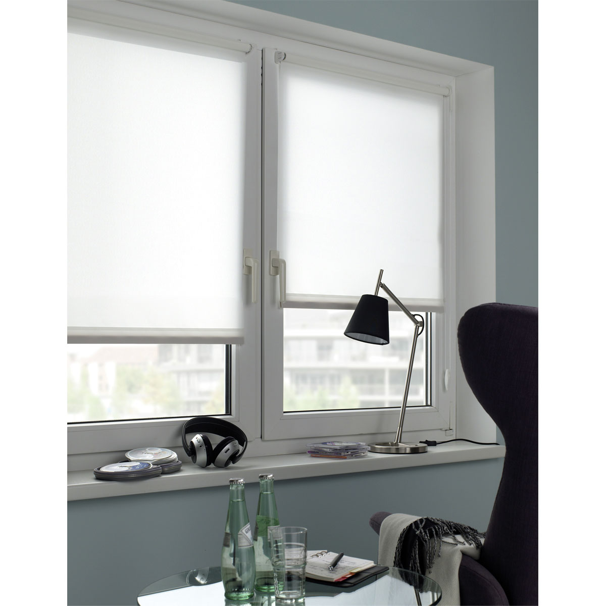 Gardinia EasyFix Rollo 100 x 150 cm reinweiß Bild 9