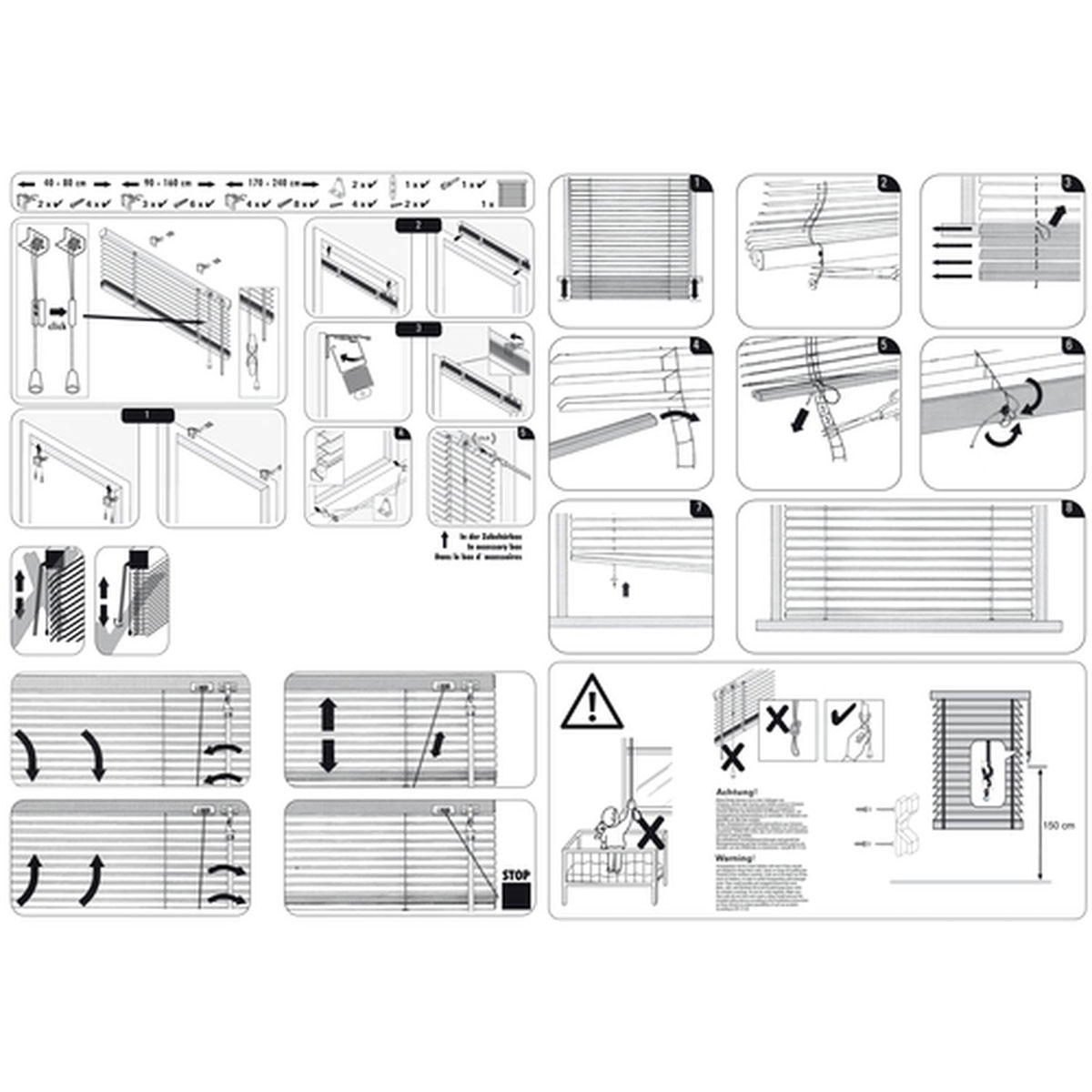 Gardinia Aluminium-Jalousie 60 x 130 cm weiß Bild 8
