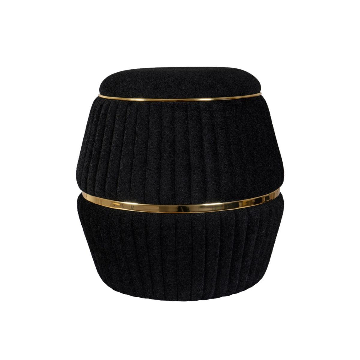 Hocker Doric 235 schwarz gold