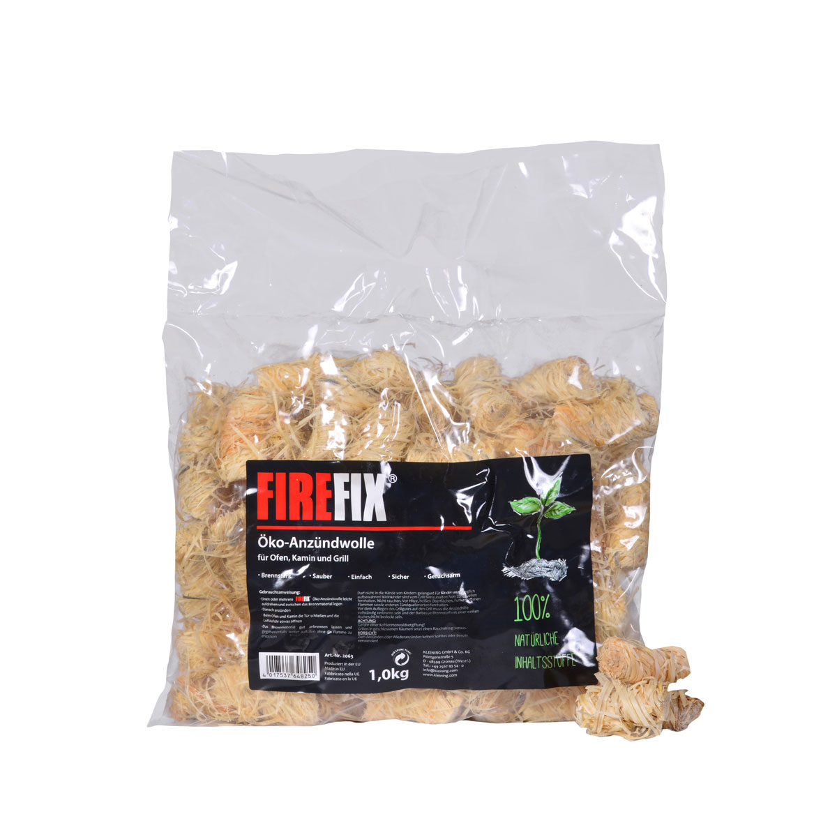 FIREFIX Öko-Anzündwolle 1 kg Bild 2