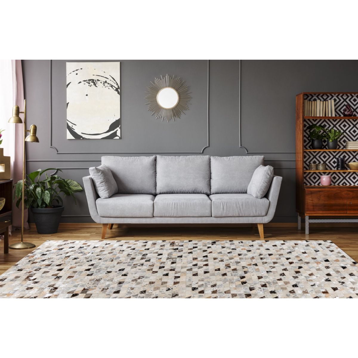 Lavin 625 Silber / Multi 80cm x 150cm Bild 2