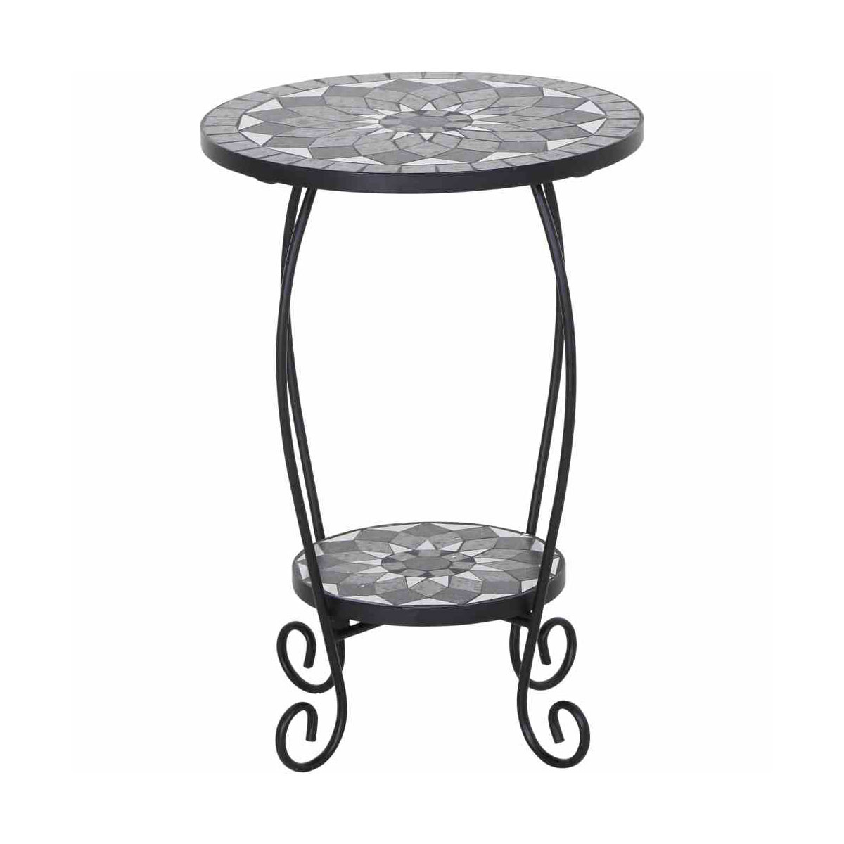 Siena Garden Blumenständer Como Durchmesser 40 x 60 cm matt schwarz/dunkelgrau Bild 3