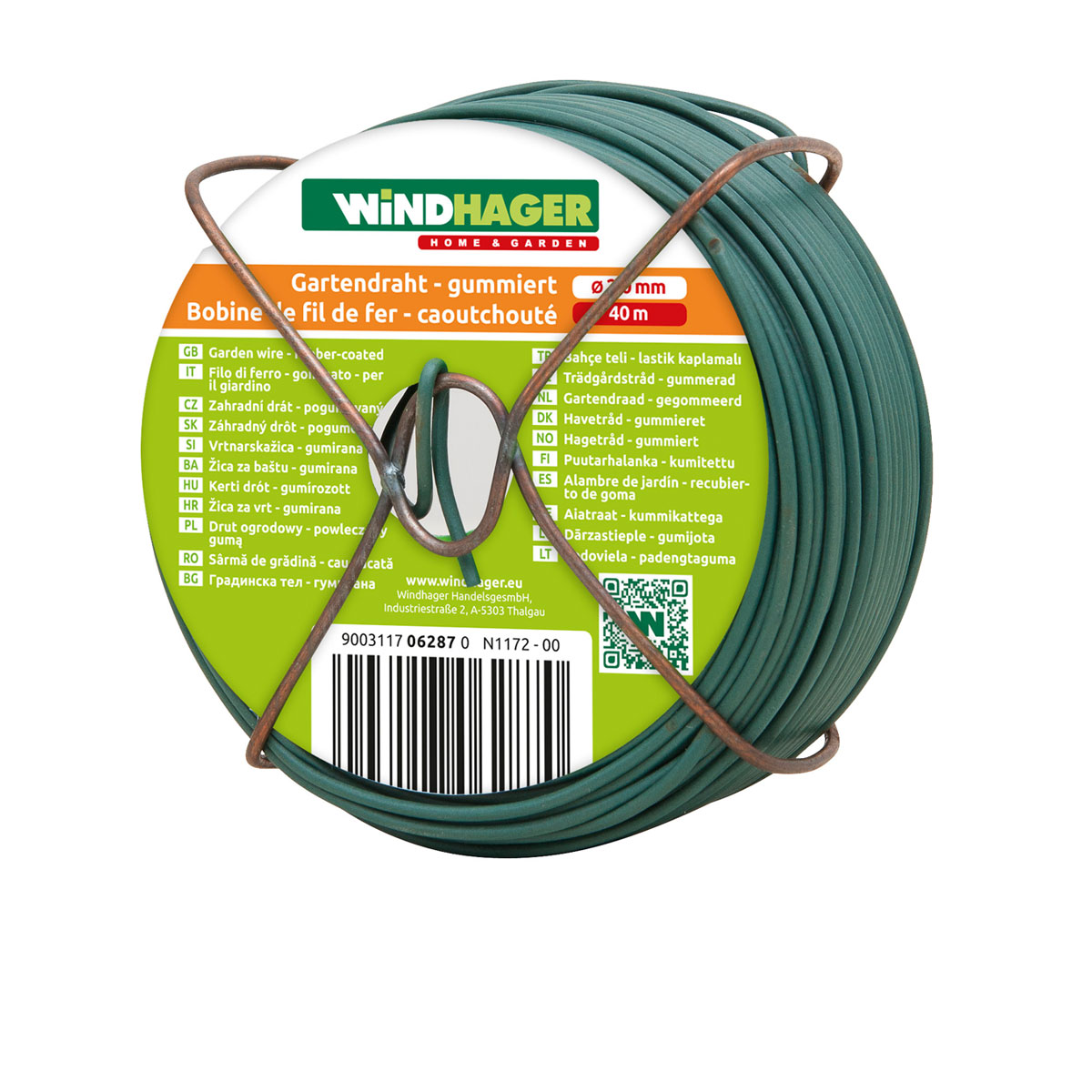 Windhager Gartendraht 40m 2 mm gummiert Bild 3