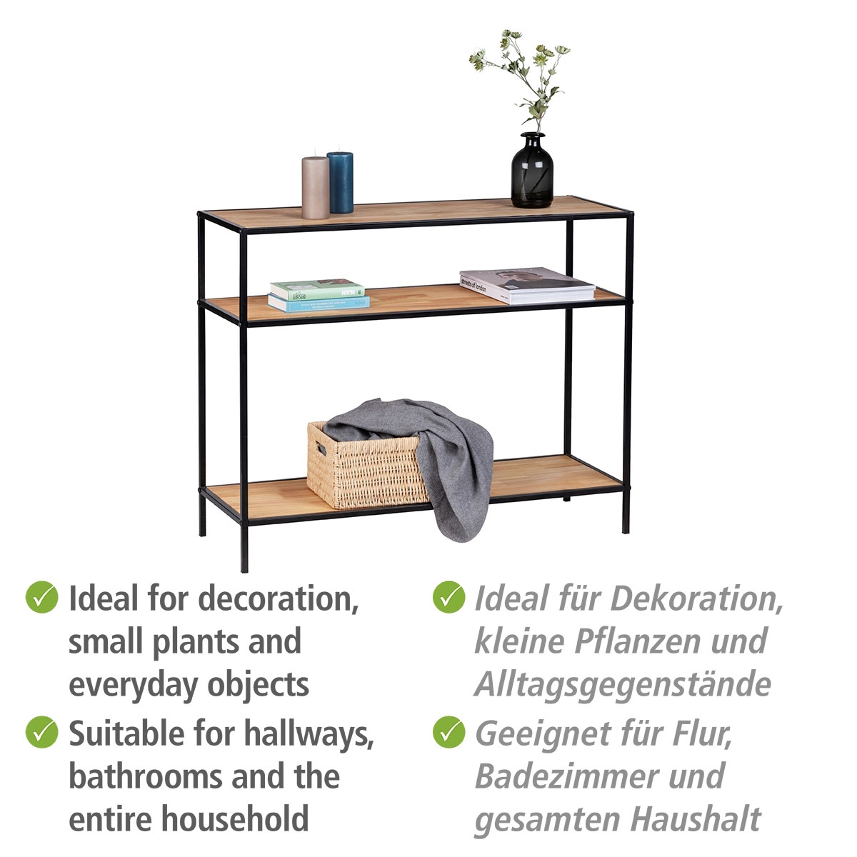 Wenko  Konsolentisch Geo Regal mit 3 Ablagen Bild 3