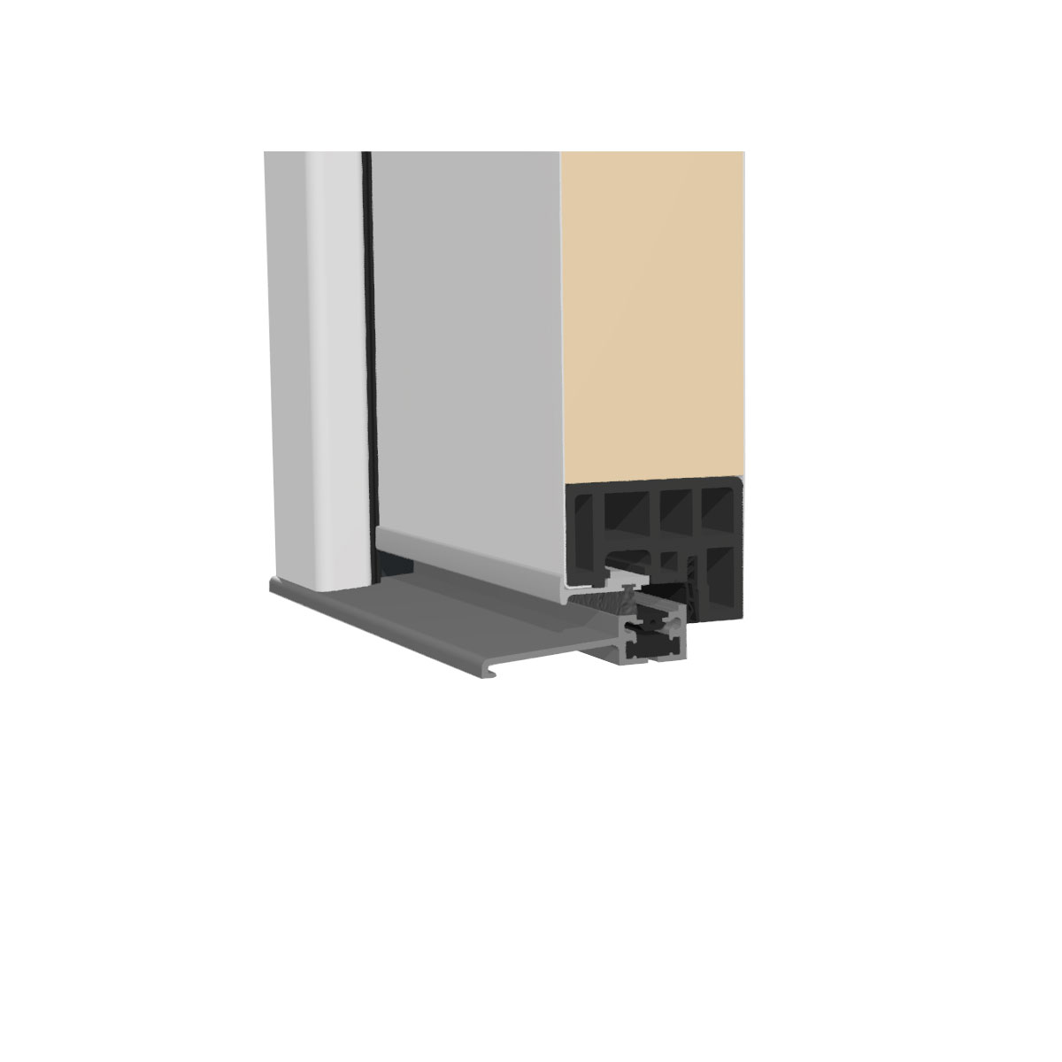 SplenDoor  Premium-Haustür Passivedoor Stockholm energiesparend grau 100 x 210 cm rechts Bild 7