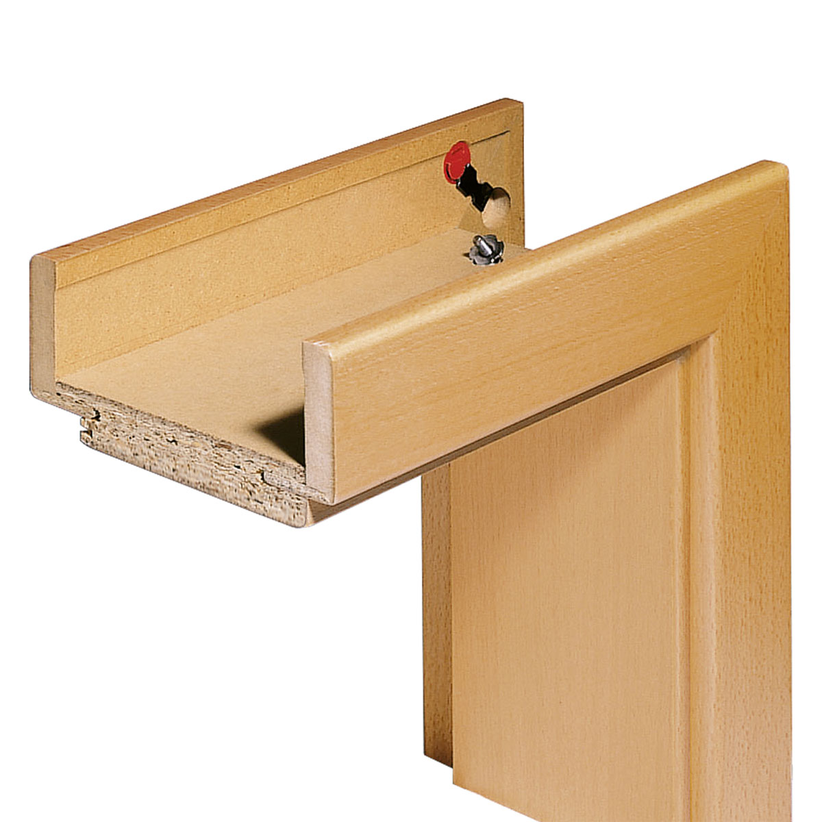 Borne Komplett-Zarge 198,5 x 73,5 x 20 cm CPL braun rechts