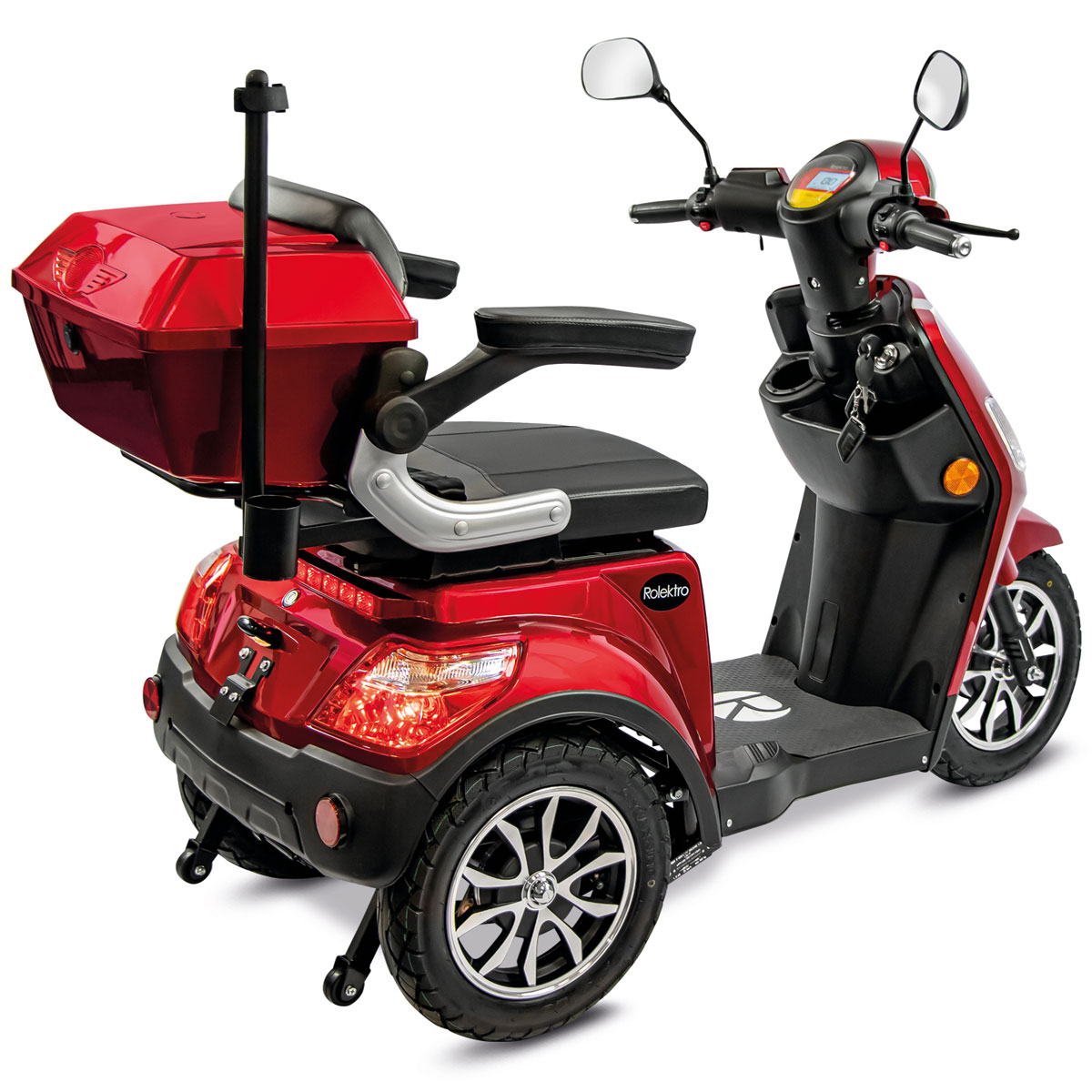 Rolektro E-Trike 15 V.3 Lithium Rot 60-30AH Akku 1000 Watt Bild 5