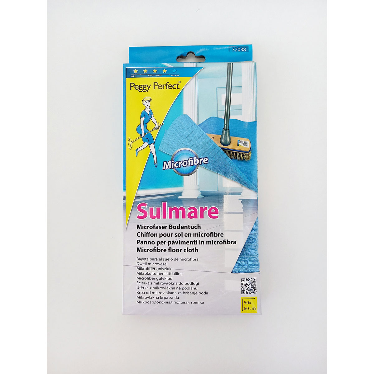 Peggy-Perfect Mikrofaser Bodentuch Sulmare blau