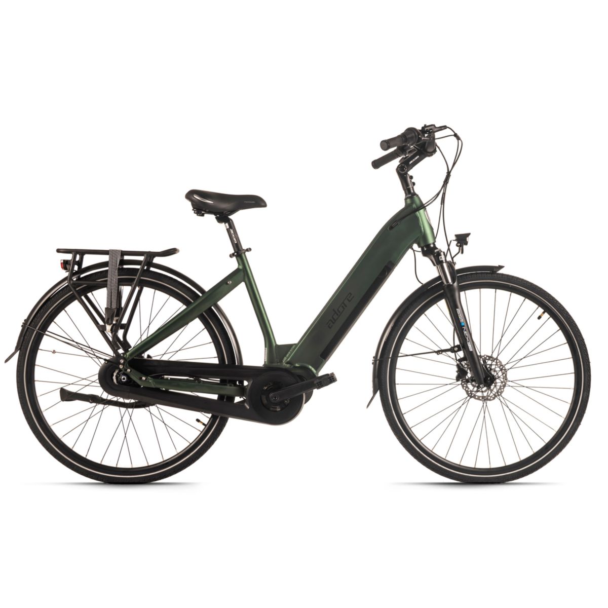 Adore E-Citybike 28" Alu Cityfahrrad CX-280 Mittelmotor 75NM / 15Ah British Green matt
