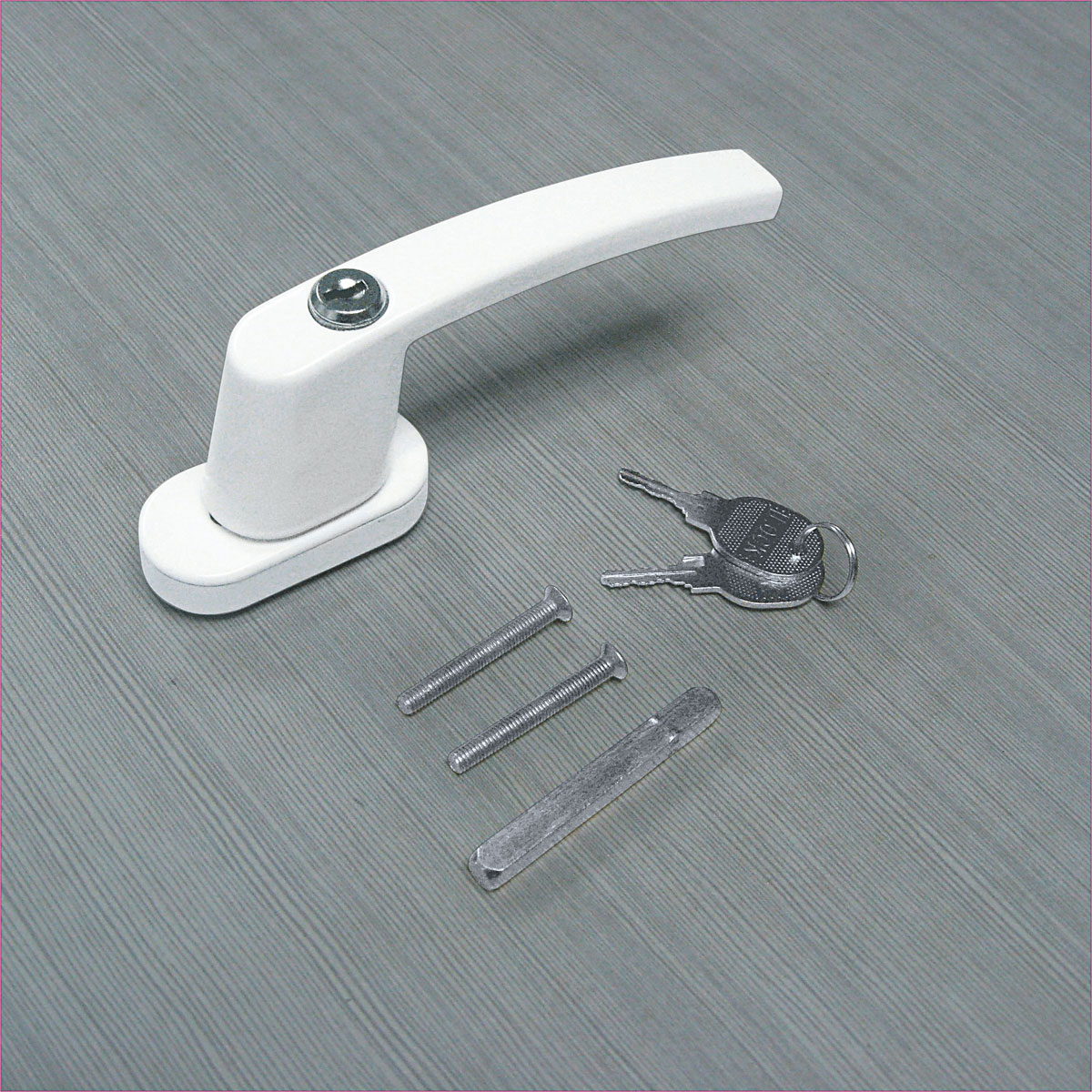 Durabil Fenstergriff abschließbar weiß Bild 3