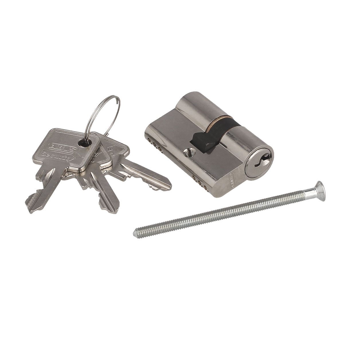 Durabil  Profilzylinder 2126 inkl 3 Schlüssel Edelstahl matt