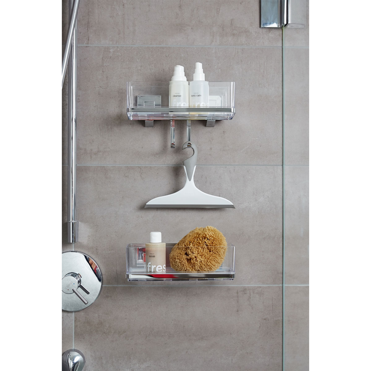 Wenko Vacuum-Loc Wandablage Quadro mit Haken Bild 9