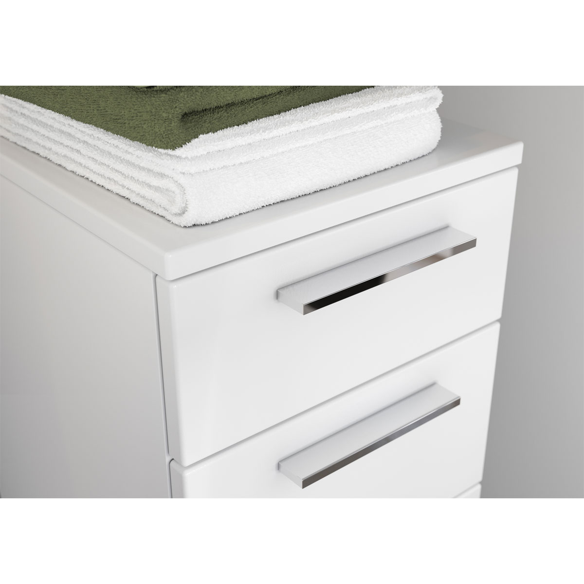 Badunterschrank weiß Supermatt 4 Schubladen 60 x 60 x 35 cm Bild 6