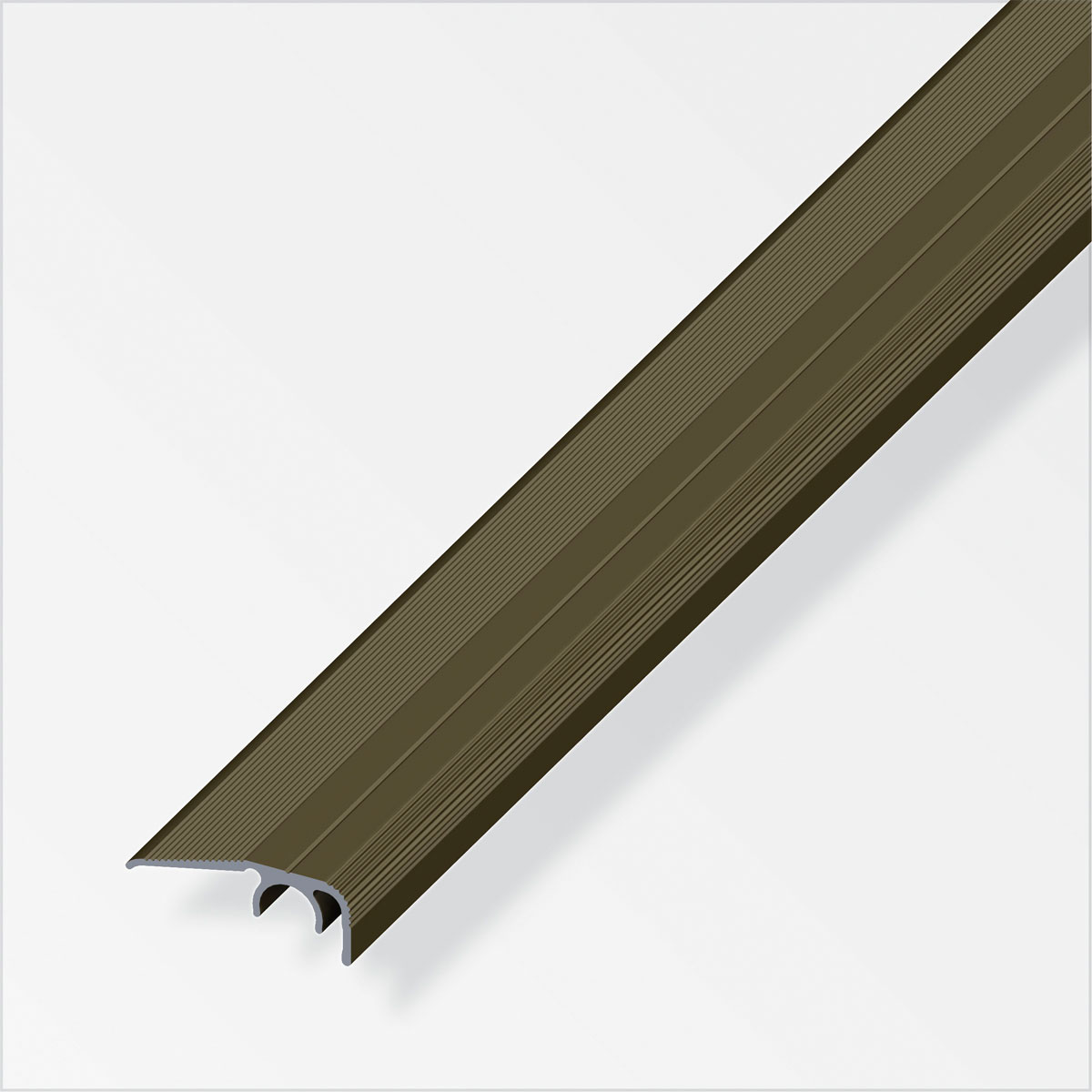 Alfer Abschluss-Profil Clipstech 32 x 12,5 mm 1m bronze Bild 1