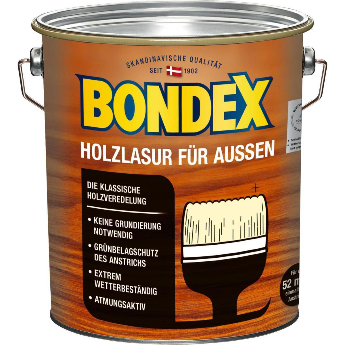 Bondex Holzlasur für Außen Mahagoni 4 L