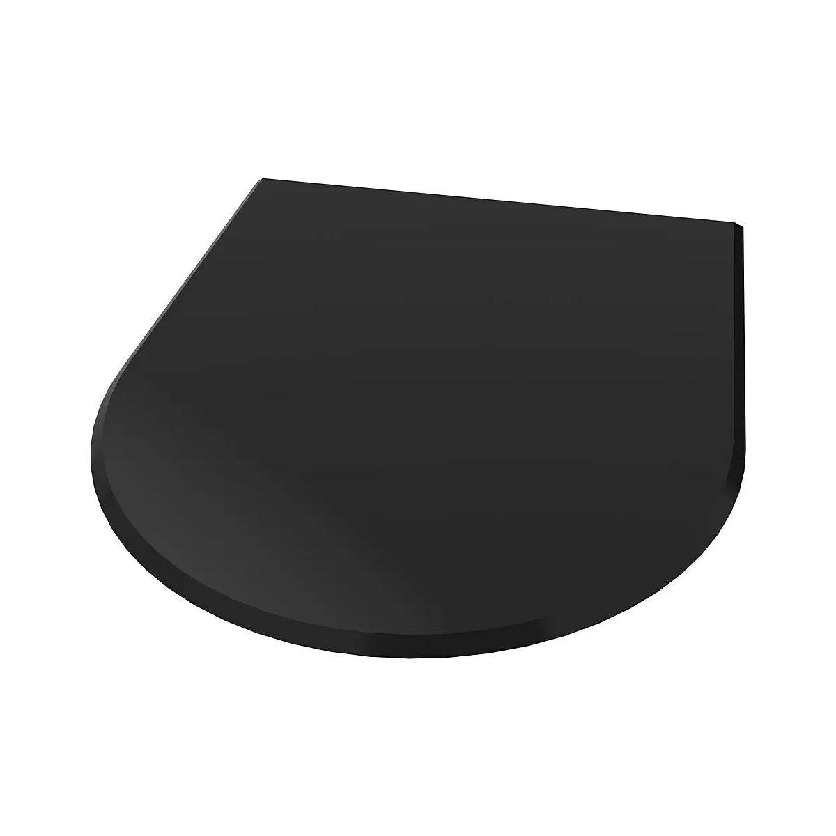 Valo Glasbodenplatte Rundbogen 6mm,100x120cmblack