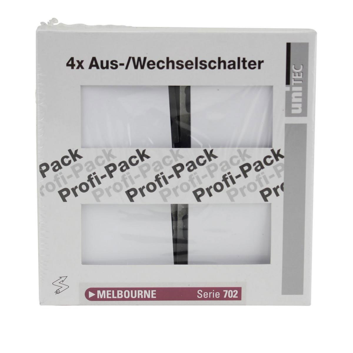 PROFI-PACK-SET Aus-/Wechselschalter Melbourne ultrawei Serie 702 Bild 2