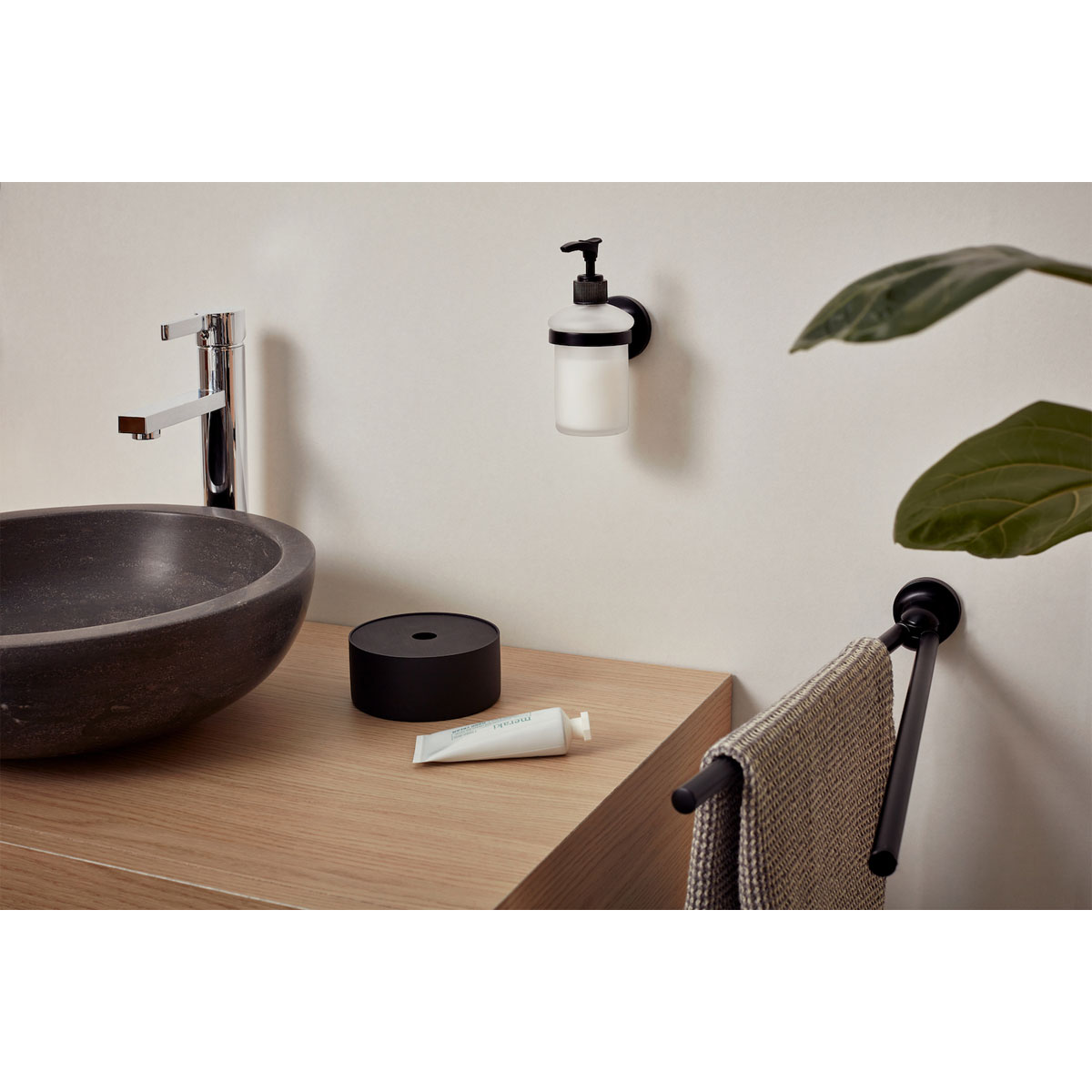 Haceka  Aspen Handtuchhalter Doppelt Schaukel schwarz 42 cm Bild 4