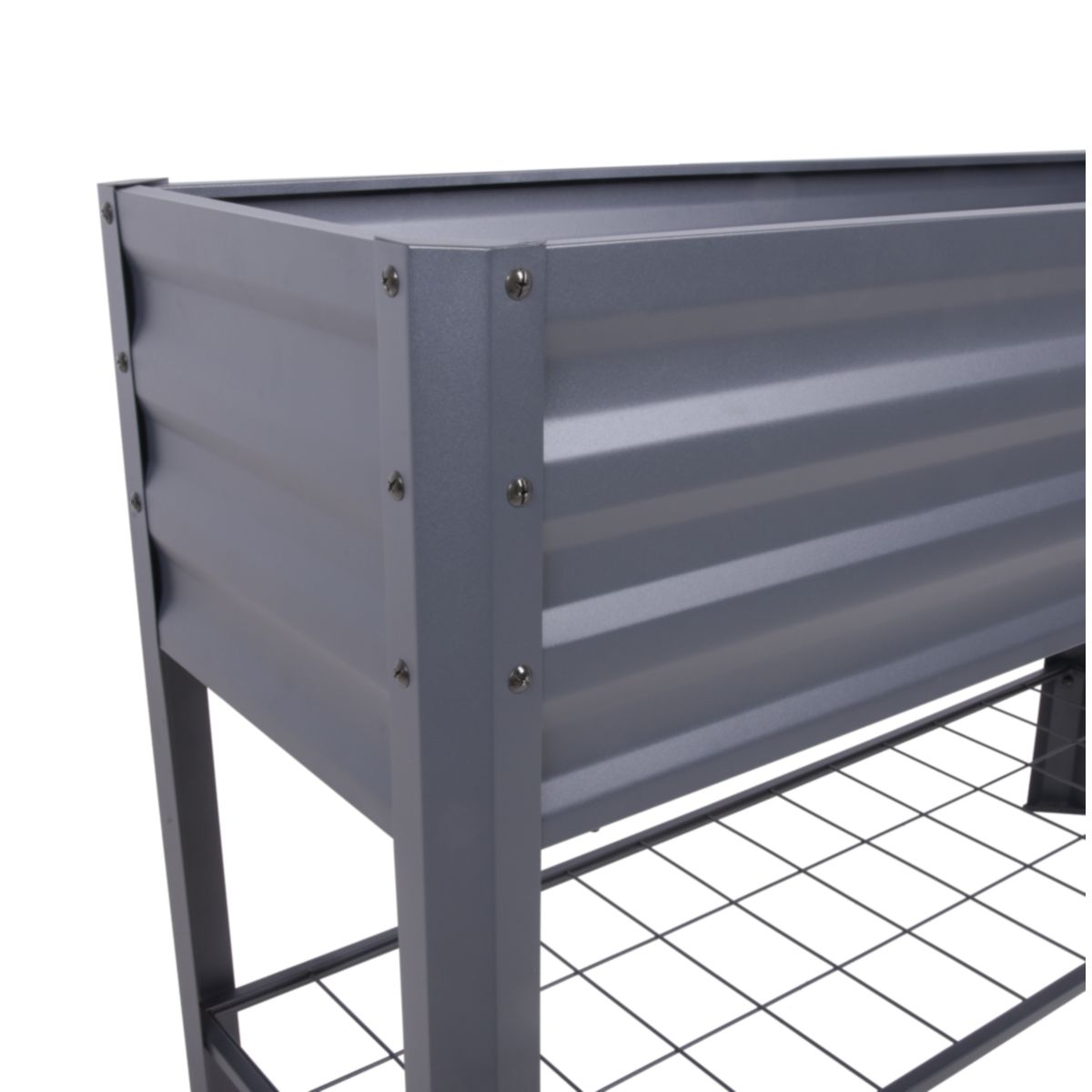 Garden Pleasure Hochbeet LILLIA, mit Vlies Metall pulverbeschichtet, anthrazit Bild 3