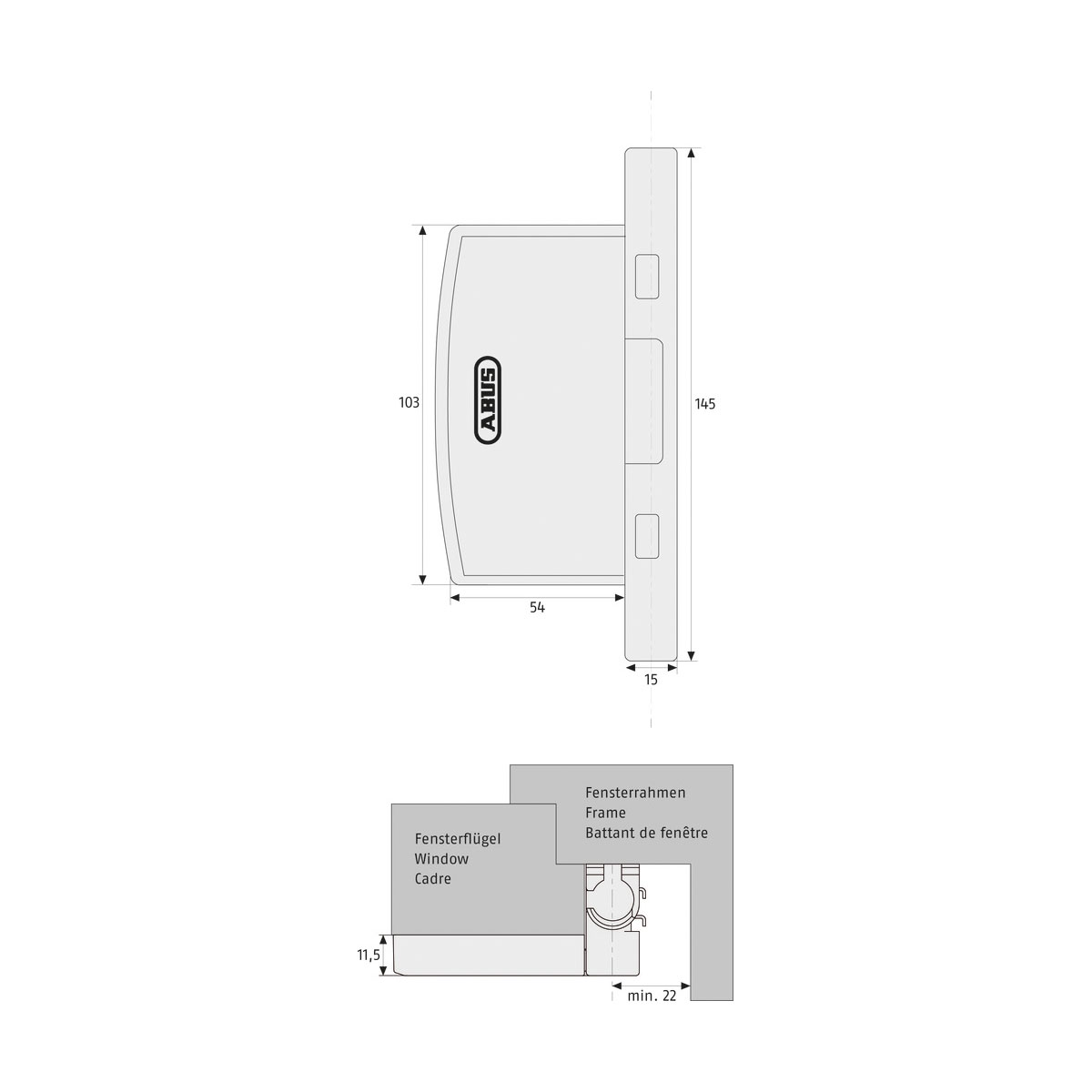 Abus Fenstersicherung FAS97 B Bild 2