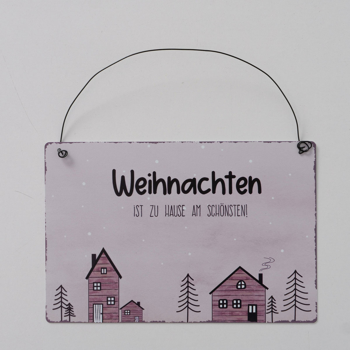 Schild Homewood sortiert Rechteck 21 x 14 x 0,5 cm hellgrau cremeweiss Metall Bild 8